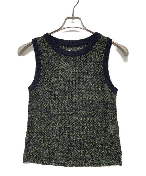 sawa takai（サワタカイ）sawa takai (サワタカイ) ニットベスト グリーン サイズ:Ｓの古着・服飾アイテム
