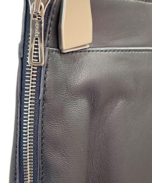 HERMES（エルメス）HERMES (エルメス) ラムレザー フレアタイトスカートミニ ブラック サイズ:34の古着・服飾アイテム