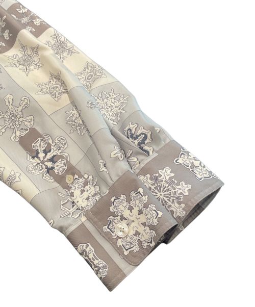 HERMES（エルメス）HERMES (エルメス) マルジェラ期 ノルディック柄 ロングスリーブシャツ ライトグレー サイズ:36の古着・服飾アイテム