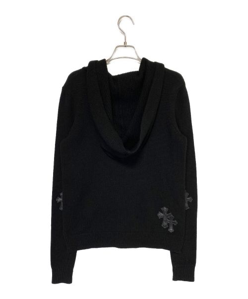 CHROME HEARTS（クロムハーツ）CHROME HEARTS (クロムハーツ) ニットパーカー ブラック サイズ:XSの古着・服飾アイテム