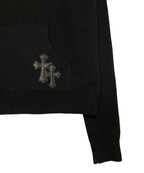 CHROME HEARTS（クロムハーツ）CHROME HEARTS (クロムハーツ) ニットパーカー ブラック サイズ:XSの古着・服飾アイテム