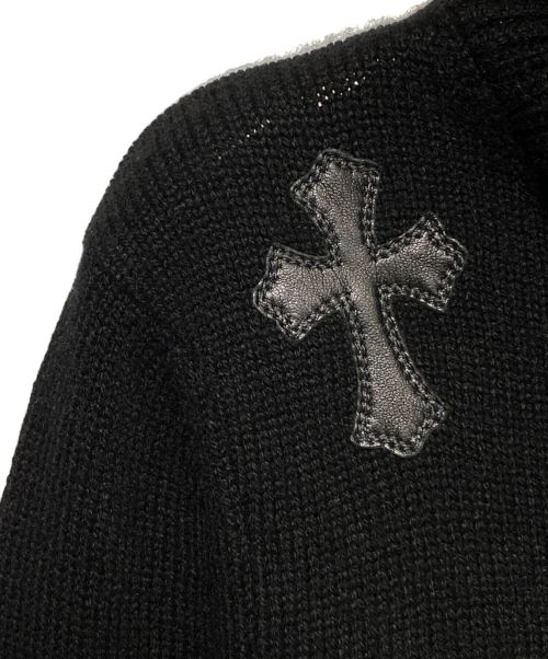 CHROME HEARTS（クロムハーツ）CHROME HEARTS (クロムハーツ) ニットパーカー ブラック サイズ:XSの古着・服飾アイテム