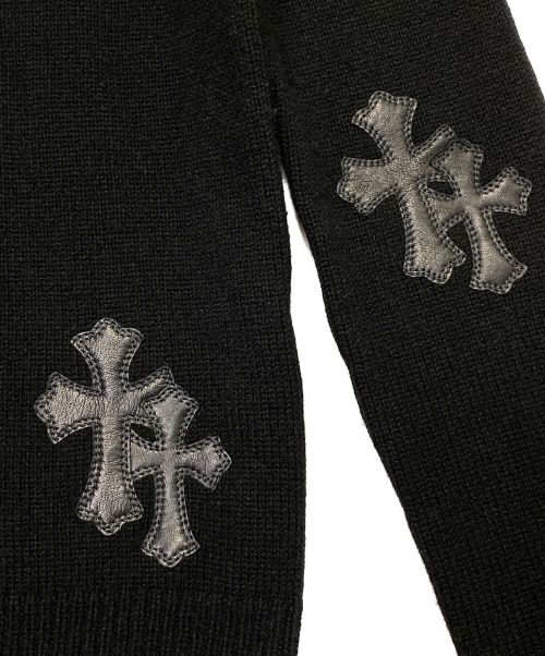 CHROME HEARTS（クロムハーツ）CHROME HEARTS (クロムハーツ) ニットパーカー ブラック サイズ:XSの古着・服飾アイテム