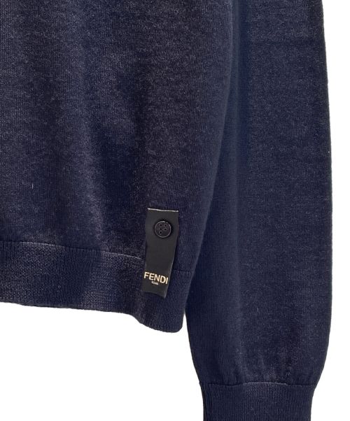 FENDI（フェンディ）FENDI (フェンディ) バグズアイニット ネイビー サイズ:46の古着・服飾アイテム