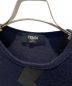 中古・古着 FENDI (フェンディ) バグズアイニット ネイビー サイズ:46：35000円