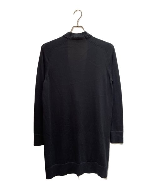 HERMES（エルメス）HERMES (エルメス) ロング ニットカーディガン ネイビー サイズ:34の古着・服飾アイテム