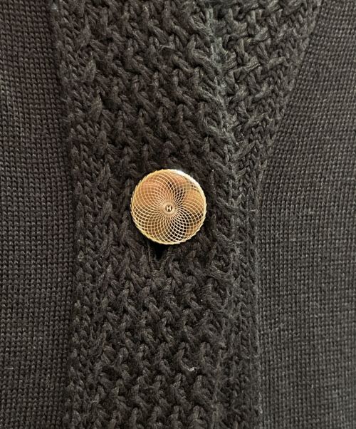 HERMES（エルメス）HERMES (エルメス) ロング ニットカーディガン ネイビー サイズ:34の古着・服飾アイテム