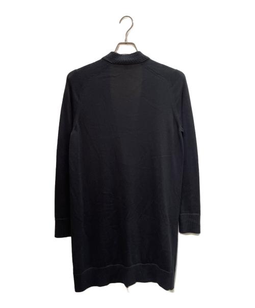 HERMES（エルメス）HERMES (エルメス) ロングニットカーディガン ブラック サイズ:34の古着・服飾アイテム