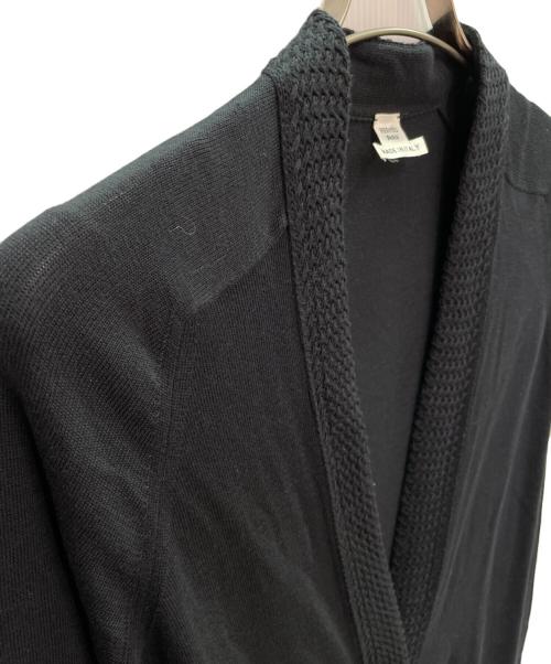 HERMES（エルメス）HERMES (エルメス) ロングニットカーディガン ブラック サイズ:34の古着・服飾アイテム