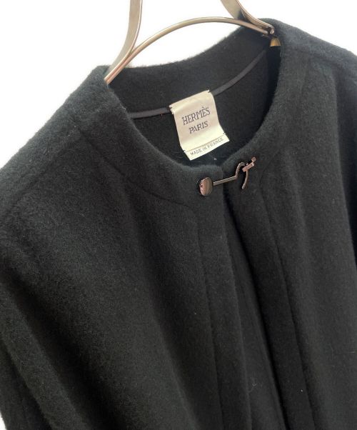 HERMES（エルメス）HERMES (エルメス) カシミヤ ポンチョ チャコールグレー サイズ:TUの古着・服飾アイテム