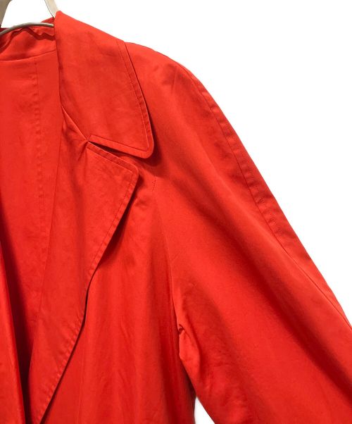 HERMES（エルメス）HERMES (エルメス) Short Trench Coat（ショートトレンチコート） レッド サイズ:34の古着・服飾アイテム