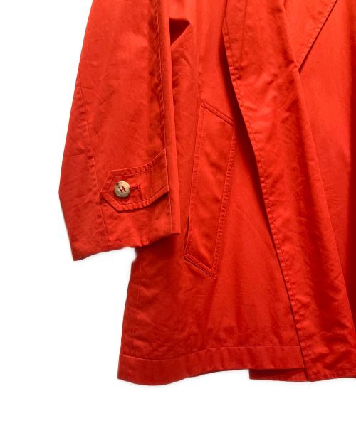 HERMES（エルメス）HERMES (エルメス) Short Trench Coat（ショートトレンチコート） レッド サイズ:34の古着・服飾アイテム