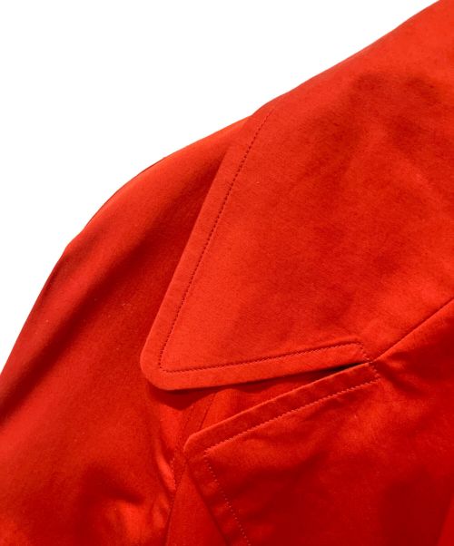 HERMES（エルメス）HERMES (エルメス) Short Trench Coat（ショートトレンチコート） レッド サイズ:34の古着・服飾アイテム