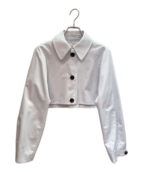 HERMES（エルメス）HERMES (エルメス) ショート トレンチコート ホワイト サイズ:34の古着・服飾アイテム