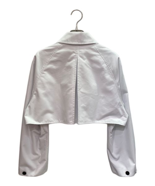 HERMES（エルメス）HERMES (エルメス) ショート トレンチコート ホワイト サイズ:34の古着・服飾アイテム