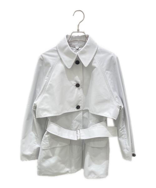 HERMES（エルメス）HERMES (エルメス) ショートトレンチコート ホワイト サイズ:34の古着・服飾アイテム