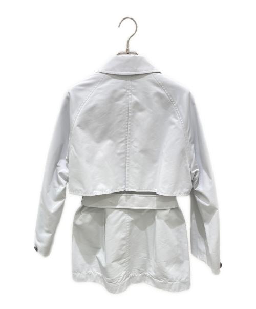 HERMES（エルメス）HERMES (エルメス) ショートトレンチコート ホワイト サイズ:34の古着・服飾アイテム