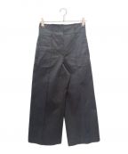 HERMESエルメス）の古着「ワイドクロップパンツ」｜ブラック