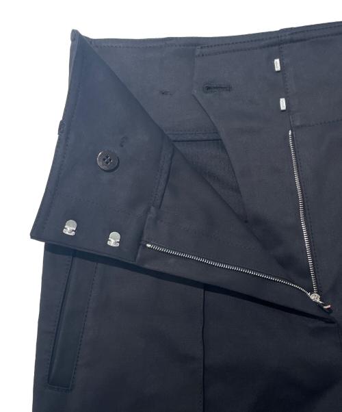 HERMES（エルメス）HERMES (エルメス) ワイドクロップパンツ ブラック サイズ:34の古着・服飾アイテム