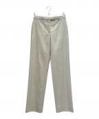 HERMESエルメス）の古着「センタープレスパンツ」｜ライトグレー