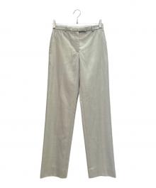 HERMES（エルメス）の古着「センタープレスパンツ」｜ライトグレー