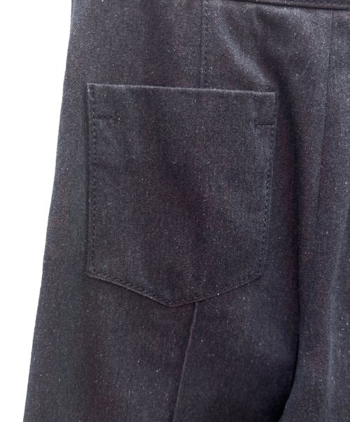 HERMES（エルメス）HERMES (エルメス) レザーキーチャーム ワイドパンツ パープル サイズ:34の古着・服飾アイテム