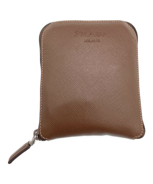 PRADA（プラダ）PRADA (プラダ) 折りたたみバッグ ブラウン×レッド サイズ:-の古着・服飾アイテム