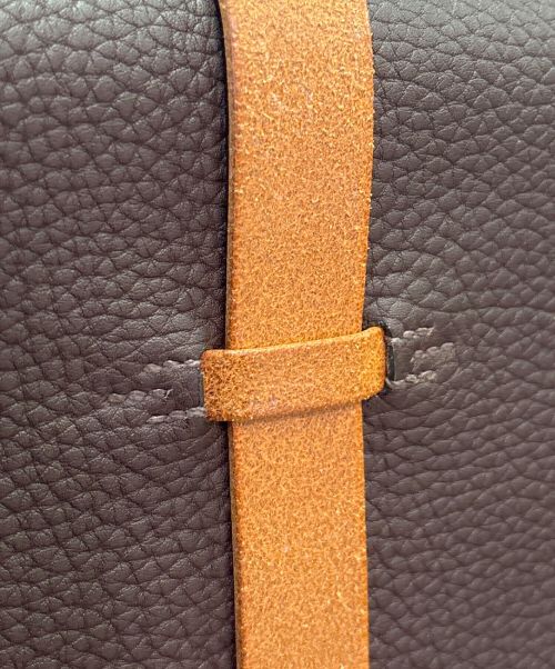 HERMES（エルメス）HERMES (エルメス) エトリヴィエール ドキュメント ブリーフケース/シルバー金具/フィヨルド/ブラウン/▢H刻印 ブラウンの古着・服飾アイテム