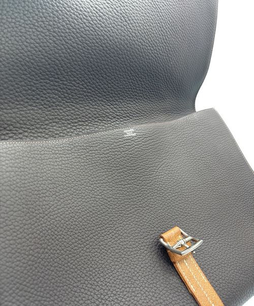 HERMES（エルメス）HERMES (エルメス) エトリヴィエール ドキュメント ブリーフケース/シルバー金具/フィヨルド/ブラウン/▢H刻印 ブラウンの古着・服飾アイテム
