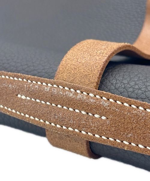 HERMES（エルメス）HERMES (エルメス) エトリヴィエール ドキュメント ブリーフケース/シルバー金具/フィヨルド/ブラウン/▢H刻印 ブラウンの古着・服飾アイテム