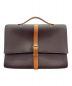 HERMES（エルメス）の古着「エトリヴィエール ドキュメント ブリーフケース/シルバー金具/フィヨルド/ブラウン/▢H刻印」｜ブラウン