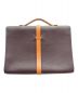 HERMES (エルメス) エトリヴィエール ドキュメント ブリーフケース/シルバー金具/フィヨルド/ブラウン/▢H刻印 ブラウン：200000円