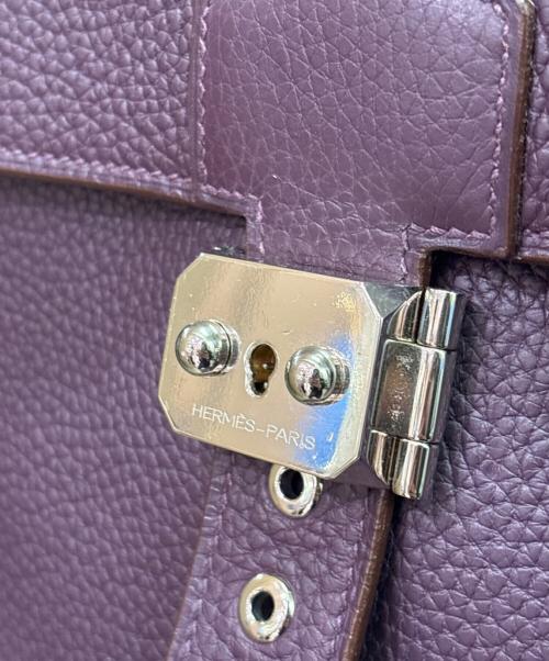 HERMES（エルメス）HERMES (エルメス) サックアデペッシュ 38/シルバー金具/トリヨンクレマンス/パープル/▢K刻印 パープル サイズ:38の古着・服飾アイテム
