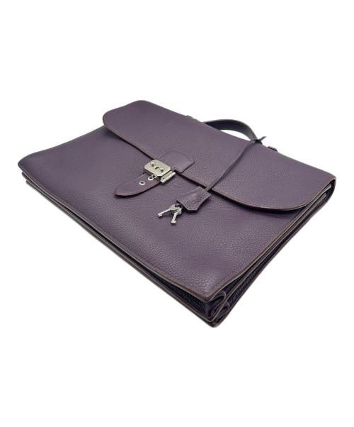 HERMES（エルメス）HERMES (エルメス) サックアデペッシュ 38/シルバー金具/トリヨンクレマンス/パープル/▢K刻印 パープル サイズ:38の古着・服飾アイテム