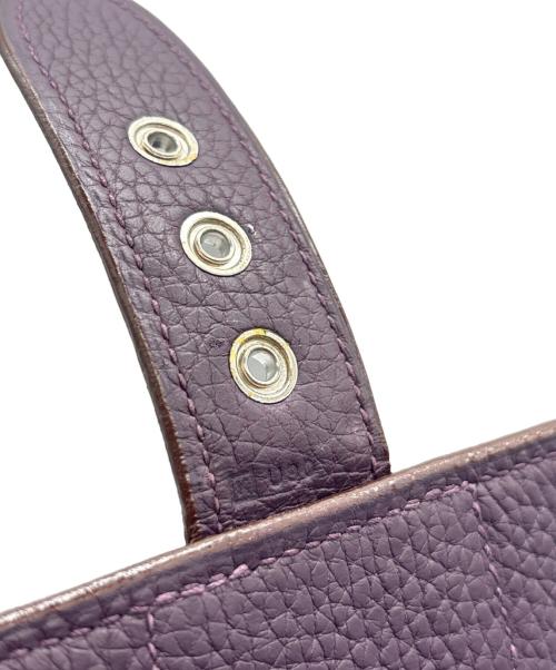 HERMES（エルメス）HERMES (エルメス) サックアデペッシュ 38/シルバー金具/トリヨンクレマンス/パープル/▢K刻印 パープル サイズ:38の古着・服飾アイテム