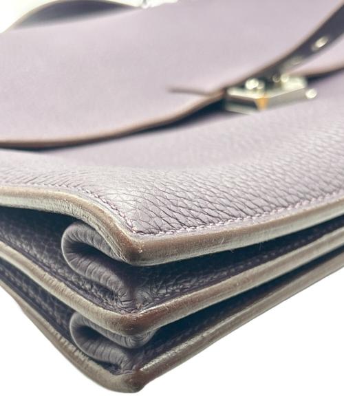 HERMES（エルメス）HERMES (エルメス) サックアデペッシュ 38/シルバー金具/トリヨンクレマンス/パープル/▢K刻印 パープル サイズ:38の古着・服飾アイテム