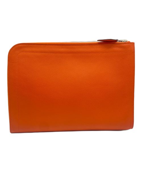 HERMES（エルメス）HERMES (エルメス) Zip Tablet/タブレットケース オレンジの古着・服飾アイテム