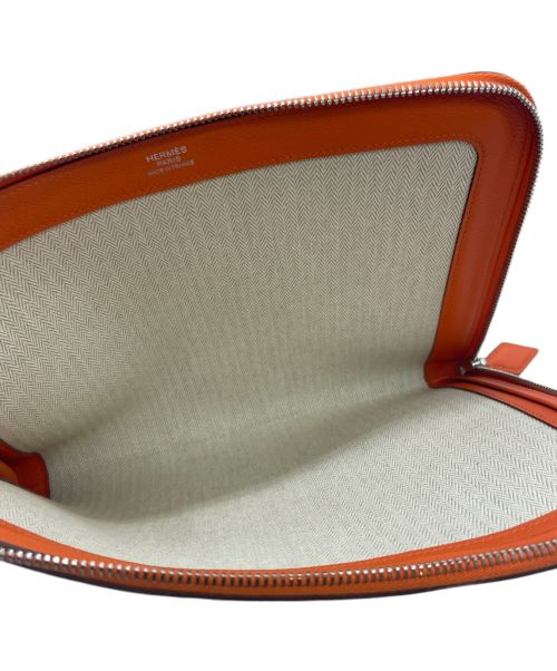 HERMES（エルメス）HERMES (エルメス) Zip Tablet/タブレットケース オレンジの古着・服飾アイテム