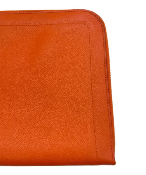 HERMES（エルメス）HERMES (エルメス) Zip Tablet/タブレットケース オレンジの古着・服飾アイテム