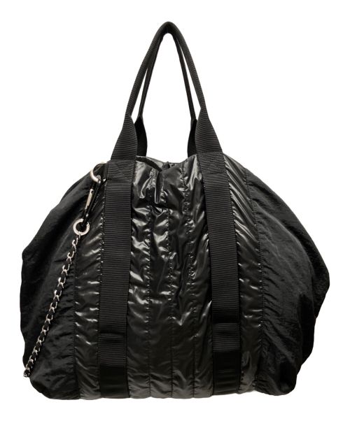 CHANEL（シャネル）CHANEL (シャネル) ロゴナイロン2WAYショルダーバッグ ブラックの古着・服飾アイテム