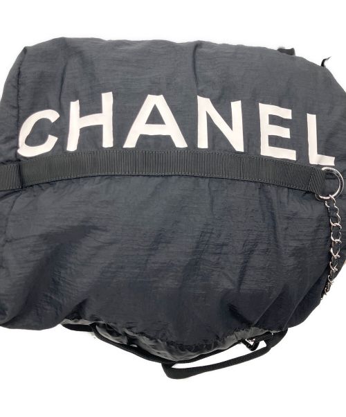 CHANEL（シャネル）CHANEL (シャネル) ロゴナイロン2WAYショルダーバッグ ブラックの古着・服飾アイテム