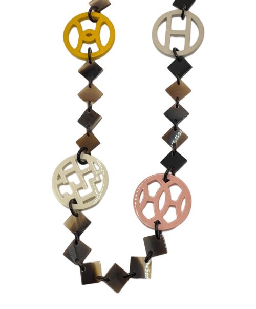 HERMES（エルメス）HERMES (エルメス) バッファローホーンネックレス マルチカラーの古着・服飾アイテム