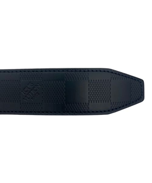 LOUIS VUITTON（ルイ ヴィトン）LOUIS VUITTON (ルイ ヴィトン) ダミエ レザーベルト ブラック サイズ:100/40の古着・服飾アイテム