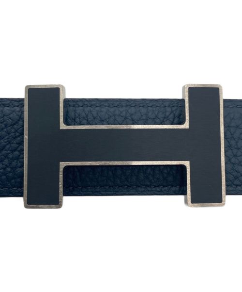 HERMES（エルメス）HERMES (エルメス) コンスタンス レザーベルト ブルー サイズ:85の古着・服飾アイテム