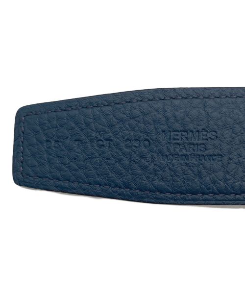 HERMES（エルメス）HERMES (エルメス) コンスタンス レザーベルト ブルー サイズ:85の古着・服飾アイテム