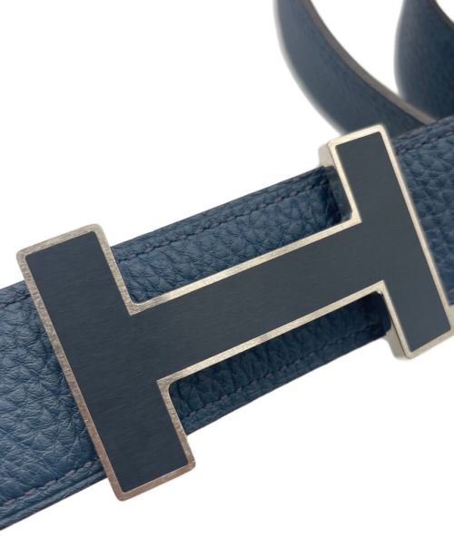 HERMES（エルメス）HERMES (エルメス) コンスタンス レザーベルト ブルー サイズ:85の古着・服飾アイテム