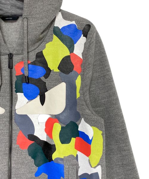 FENDI（フェンディ）FENDI (フェンディ) バグズアイ パーカー グレー サイズ:44の古着・服飾アイテム