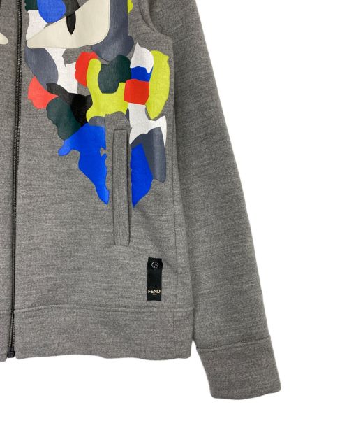 FENDI（フェンディ）FENDI (フェンディ) バグズアイ パーカー グレー サイズ:44の古着・服飾アイテム