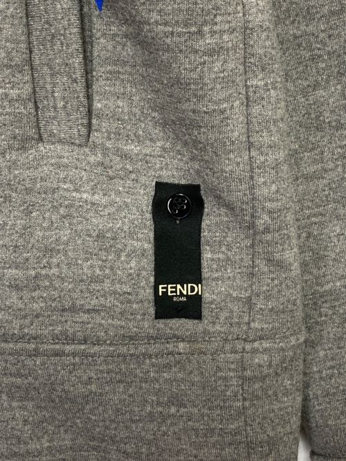 FENDI（フェンディ）FENDI (フェンディ) バグズアイ パーカー グレー サイズ:44の古着・服飾アイテム