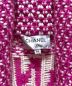 中古・古着 CHANEL (シャネル) カシミヤニットガウンコート ピンク×ホワイト サイズ:34：250000円